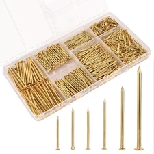 700 Pcs Picture Hanging Nails Assortment Kit - 6 Sizes Wall Hanging Set for Fram