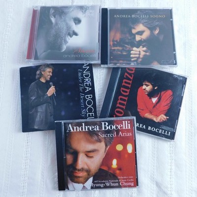 Andrea Bocelli CDs Lot 5 Amore Romanza Sogno Arias Opera Desert Sky (DVD Combo)