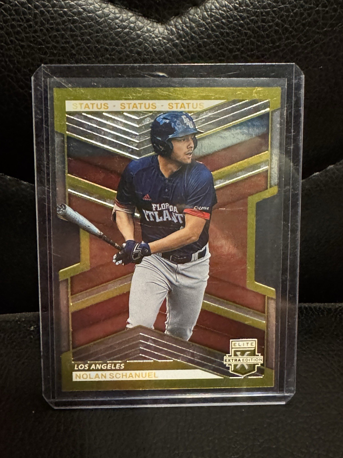 2023 Panini Elite Extra Edition Nolan Schanuel Gold SP Die Cut RC /10