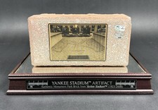 New York Yankee Stadium (1923-2008) Artifact Monument Park Brick w/ Display Case