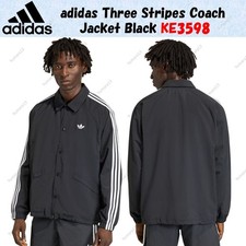 adidas Three Stripes Coach Jacket Black KE3598 Japan size