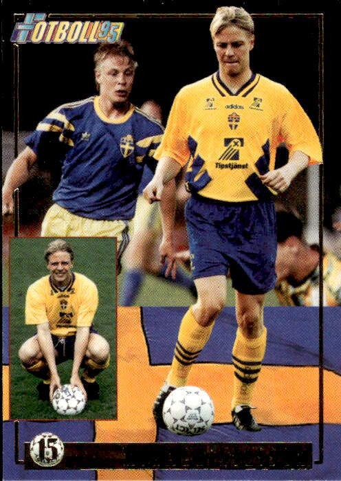 Card Fotboll 95 Panini 1995 # 15 Mikael Nilsson Svezia