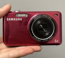 Samsung PL120 14.2MP Dual LCD Vintage Optical Digital Camera 5x Zoom-Red 95 New