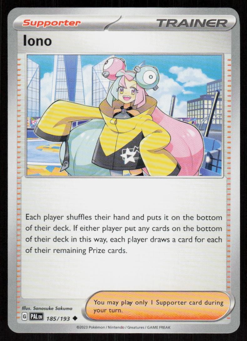 Iono 185/193 Uncommon Paldea Evolved Pokemon NM