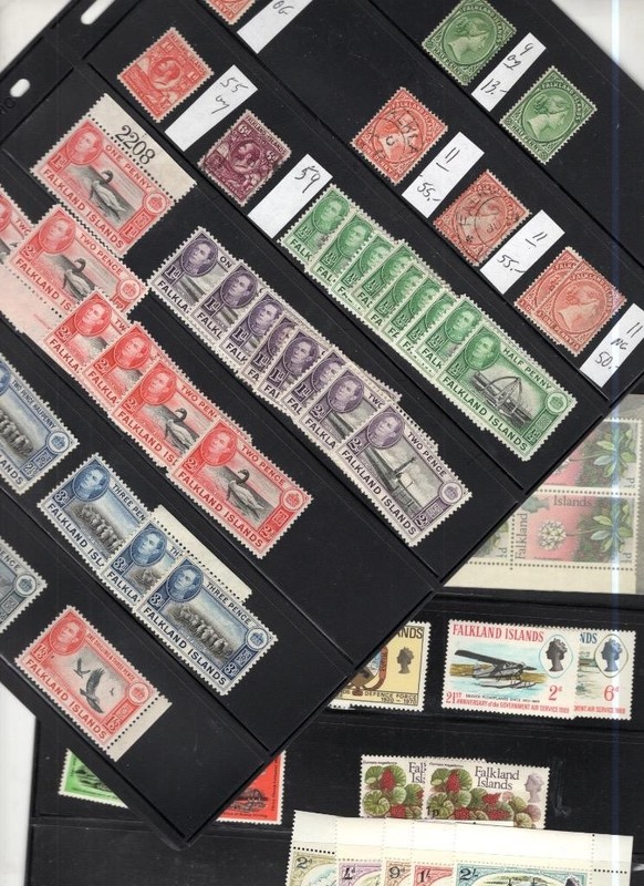 Falkland Islands Mint & Used Dealers Stock - Please Read Description
