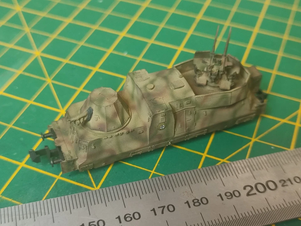 N scale 1:160 BP42/44 Panzerzug Kannonen und flakwagen - NEW - with ROCO chassis - Image 4 of 4