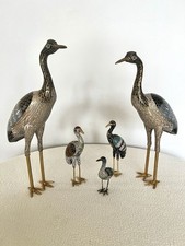 Kranich Asiatka Ibis-Figur Cloisonne/Champlevé