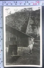 1925 Power House and Pipe Line Perhaps ITALY? Building BW Photo Snapshot