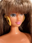 Vintage Nude Barbie Hispanic Doll Classic Face Long Brunette Hair 1990 Mattel