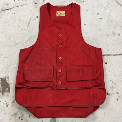 トップス special! 40s Duxbak Hunting Vest Vintage 40s 50s Utica Duxbak Mohawk Cotton Canvas Hunting Vest
