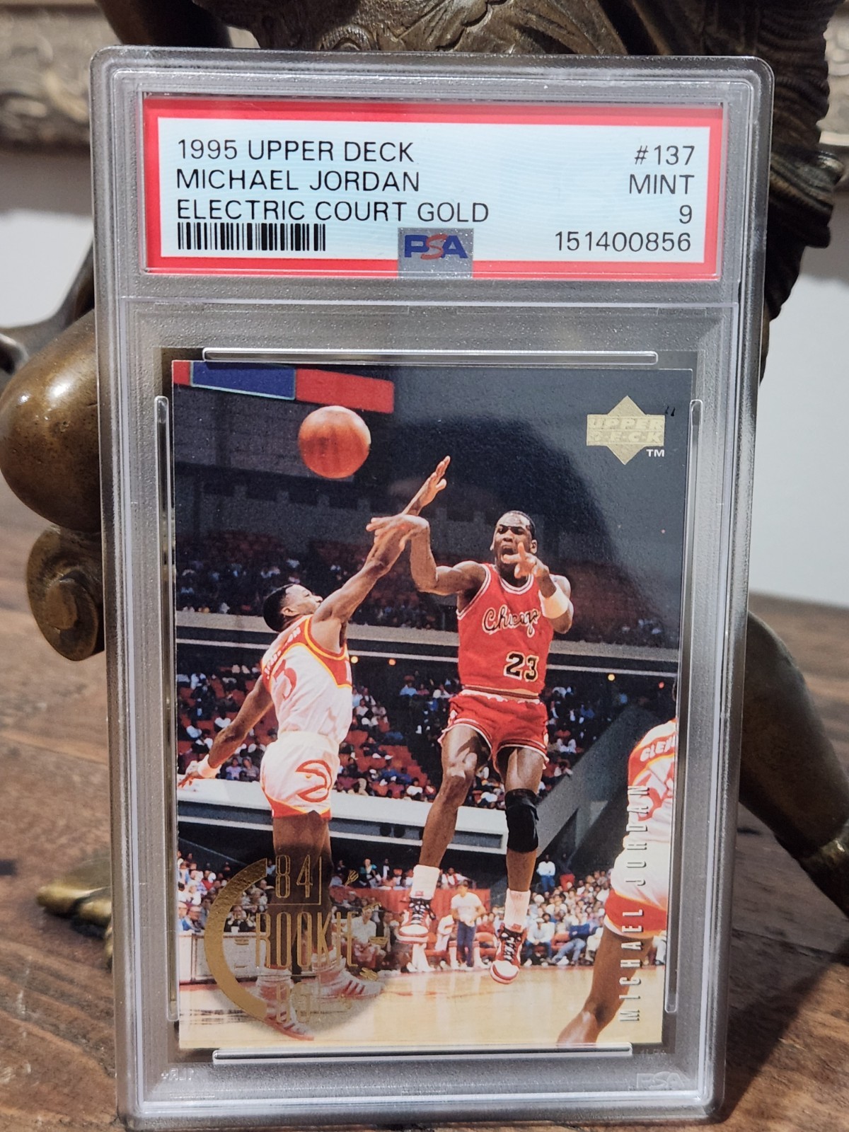 1995 Upper Deck - The Rookie Yrs Michael Jordan #137 Gold Electric Court PSA 9
