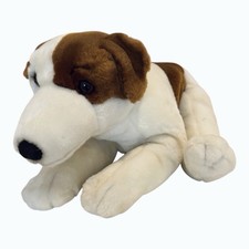 Rare Kids Preferred Jack Russell Puppy Dog Plush 14 Long White Brown
