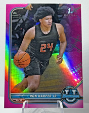 2021-22 Topps Bowman University Ron Harper Jr. Pink #32 Rutgers Scarlett Knights