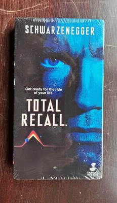 TOTAL RECALL VHS sealed Schwarzenegger  1990 WATERMARK