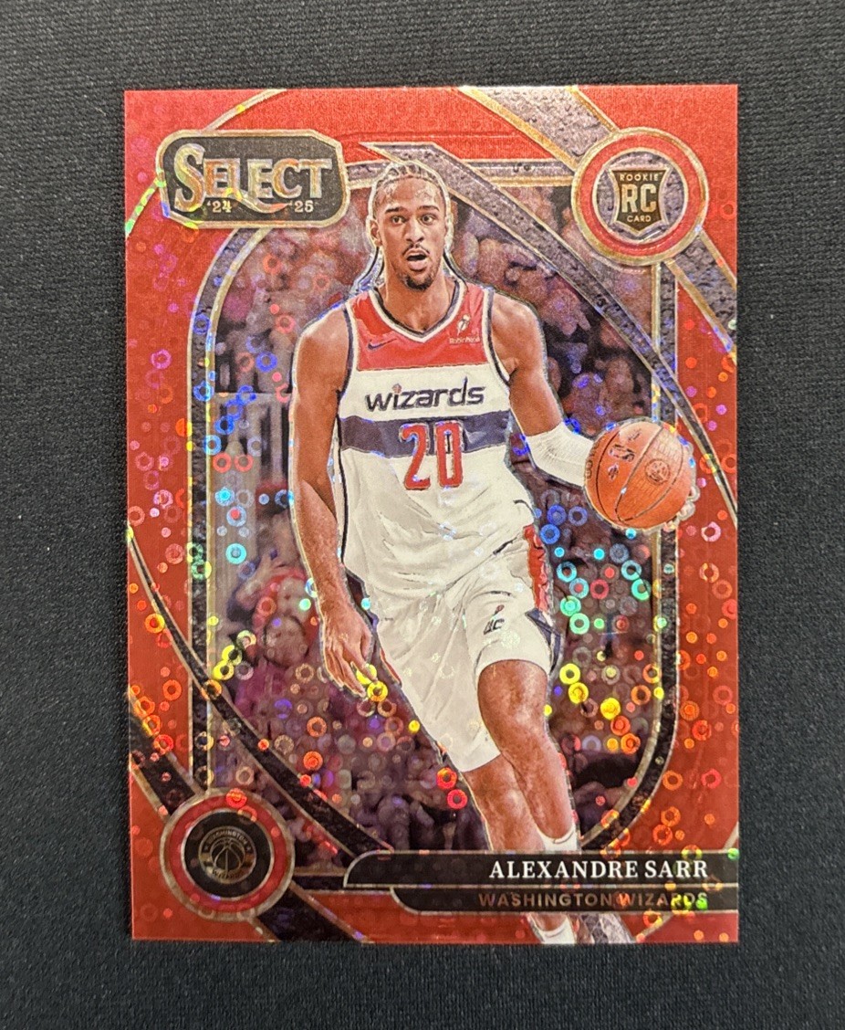 #274 ALEXANDRE SARR RC 2024-25 Select Basketball COURTSIDE Red Disco /49 Wizards