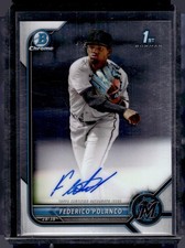 2022 Bowman #CPA-FP Federico Polanco Chrome Prospects Autographs