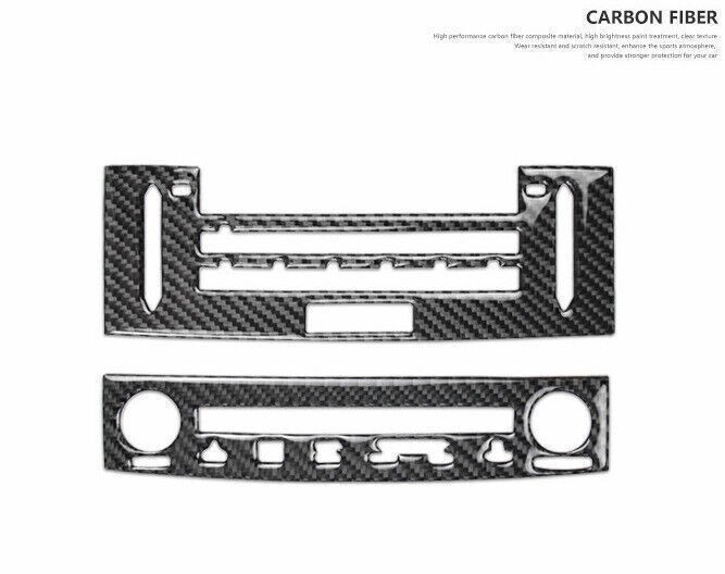 For Lexus IS300 350 13-20 Real Carbon Fiber Center Console AC CD Button Cover