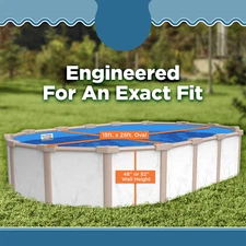 15 x 25 Oval 20 Gauge Overlap Above Ground Swimming Pool Liner - Choose Pattern