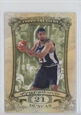 2008-09 Topps Treasury Rip Cards Ripped 168/299 Tim Duncan #3 HOF 06gz