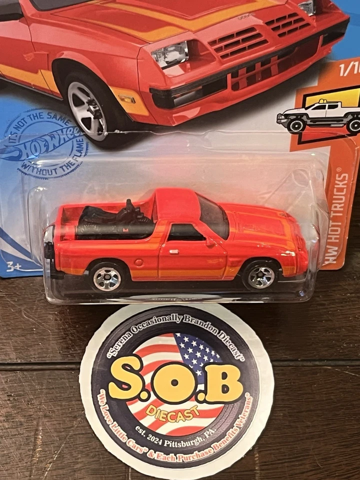 Camioneta pickup Dodge Rampage 1982 Hot Wheels 1:64 roja diecast sellada usada casi nueva Foto 3 de 4