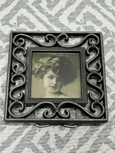 Vintage Ornate Metal Filigree Picture Frame, Victorian Scroll Style, Square 2x2 - 第 5/7 張圖片