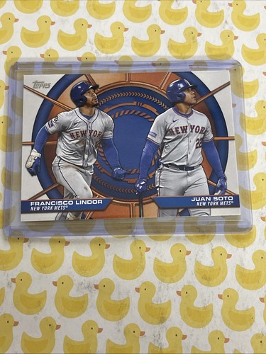 Juan Soto / Francisco Lindor #DD-3 2025 Topps Dynamic Duo card