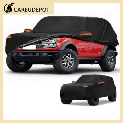 #ad Car Cover All Weather for Ford Bronco 190T PU with Left Zipper $41.99