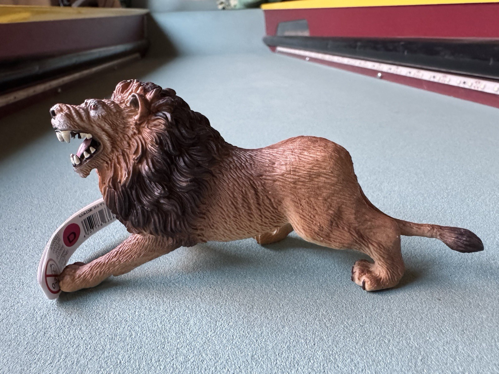 Bullyland Roaring Lion Figure 63680 Male Cat Wildlife Safari W/ Tag Tunisia