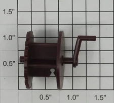 Lionel 52-15 Maroon Fire Car Hose Spool With Crank