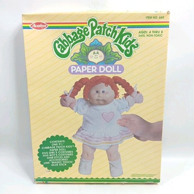 Vtg 1983 Cabbage Patch Kids Paper Doll Set By Avalon Item #640 UNUSED, SEALED