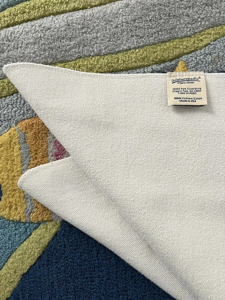 Naturepedic Organic Cotton Cradle Mattress Protector Green Guard Made in the USA - Image 3 of 4