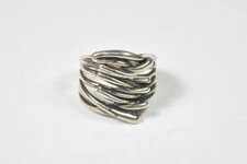 Hagit Gorali Interlacing Sterling 925 Ring, size 8