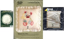 CHOICE: CANDLEWICKING Kits by Candamar   NeedleMagic   Prism Designs Pillows