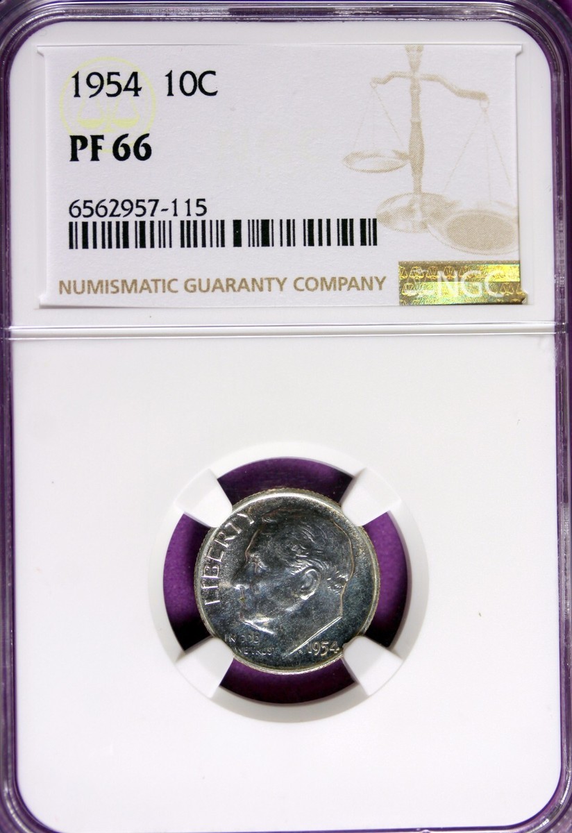 1954 - NGC PF66 ROOSEVELT DIME!! #B35482 | eBay