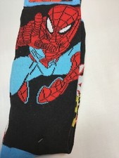 MARVEL SPIDERMAN SOCKS SHOE SIZE 6-12 POLYESTER SPANDEX NIP