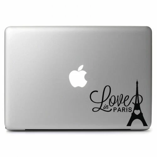 Love In Paris Eiffel Tower Decal Sticker for Macbook Laptop Car Auto Window Wall - Image 2 of 4