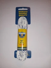 HOWIES WAXED HOCKEY LACES, White 72"