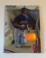 Will Benson 2017 Bowman Platinum Top Prospects #TP-WB Indians
