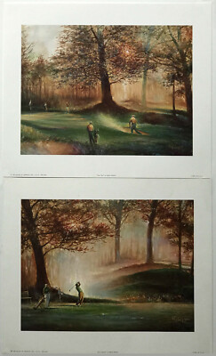 Full Classic & Trap Shot Paar Golfing, von Robert Harnett, , Reproduktionsdruck