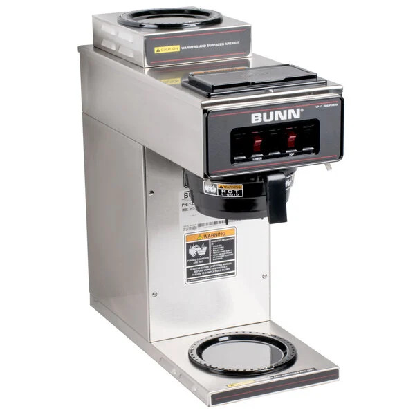 BUNN 13300.0002 Low-Profile Pourover Coffee Brewer with 2 Warmers