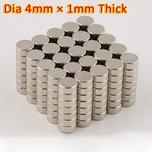 4x1 mm Disc small strong thin round craft 4mm dia x 1mm