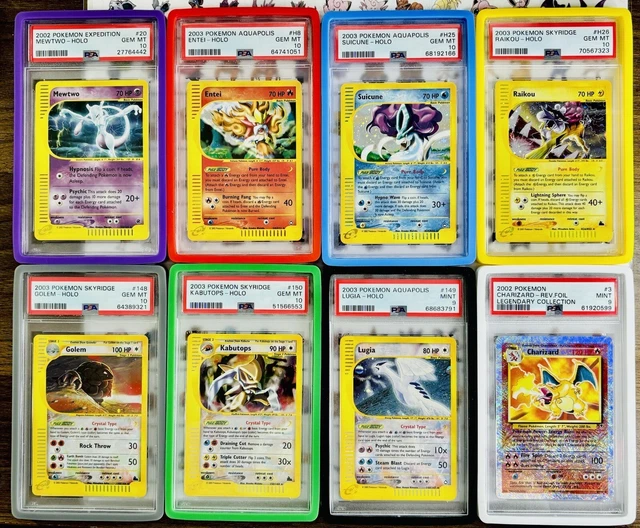 Silicone Graded Card Slab Protector Case Bumper for PSA - 8 colours