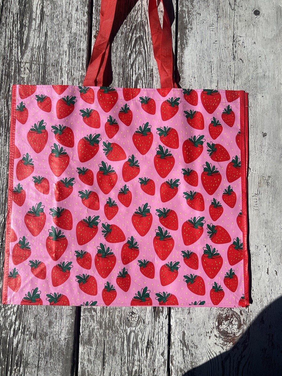 🍓Strawberries 🍓NEW Shopping Bag Reusable Travel Tote TJ Maxx