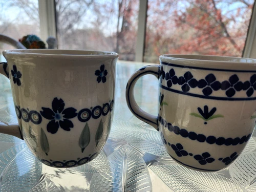 Polish Pottery Boleslawiec Stoneware Mugs