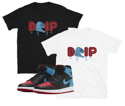 white and purple jordan 4 shirt