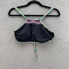 New Victorias Secret Swim Bikini Top Women Medium M Lightly Lined High Neck Boho
