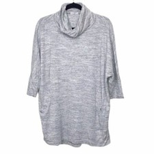 Loft Outlet Lounge Gray Oversized Tunic Sweater XS