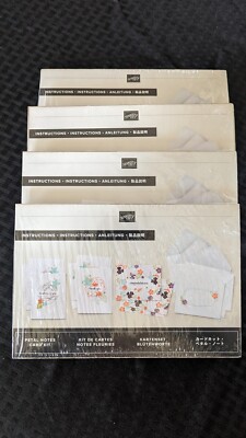 Stampin UP! Petal Notes Card kit, Lot Of Four, BRAND NEW