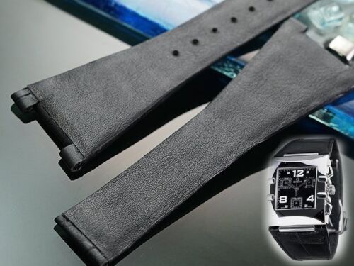 Genuine leather strap band bracelet (fits) Omega constellation Quadra 28mm - Picture 3 of 10