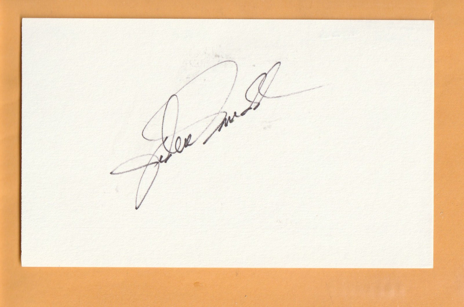 Jodie Mudd AUTO Signed 3x5 Card Georgia Southern Louisville Kentucky